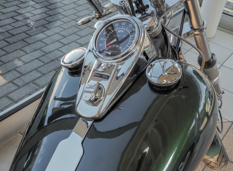 Shovelhead Baujahr 1981 Leder